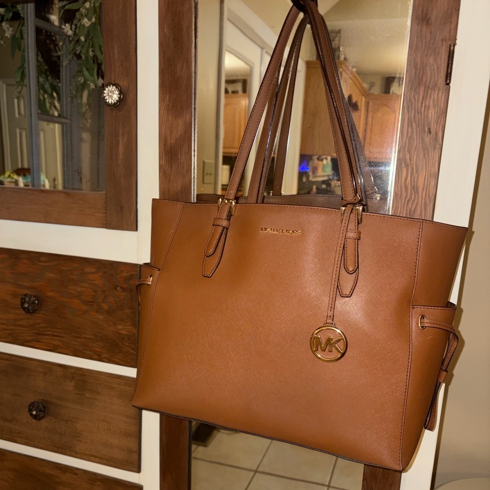 Michael Kors Brown Leather Tote